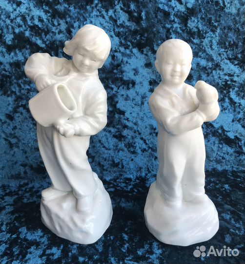 Старый Китай, Парная фарфоровая композиция Дети