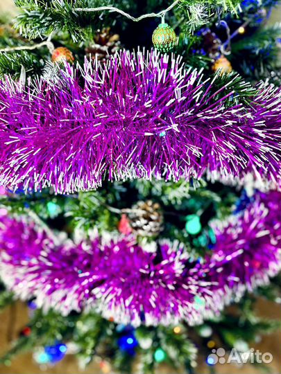 Новая Новогодняя мишура на елку