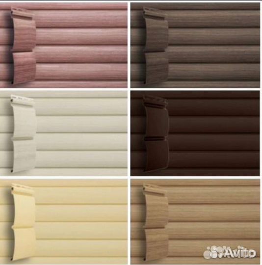 Сайдинг виниловый Блок-хаус 3,00 двухслойный