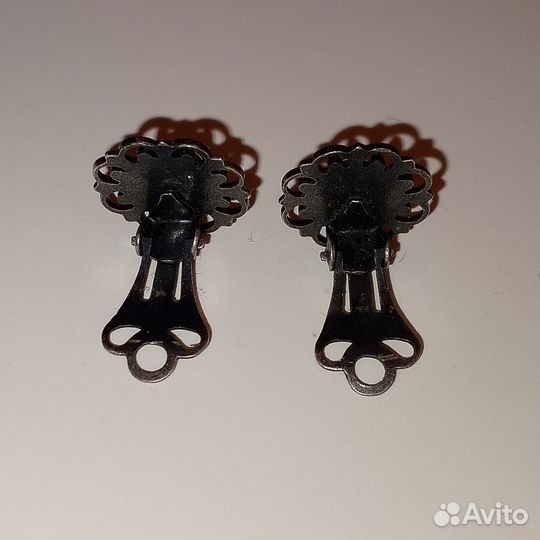 Винтажные серьги клипсы СССР