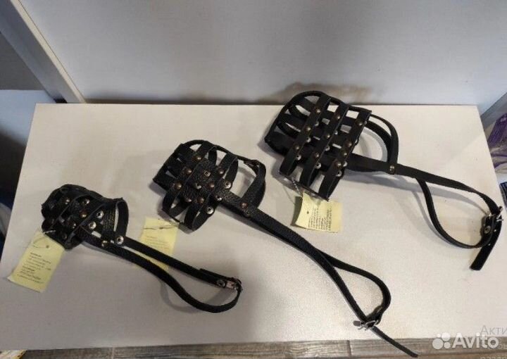 Намордник для собак кожаный