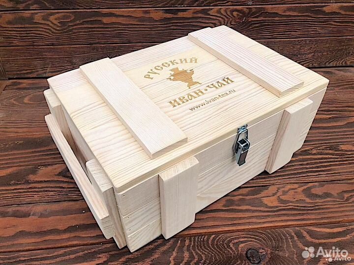 Ящики, боксы из дерева для подарков оптом