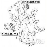 Ролик обводной (lexus LX570 URJ201 2007) febest