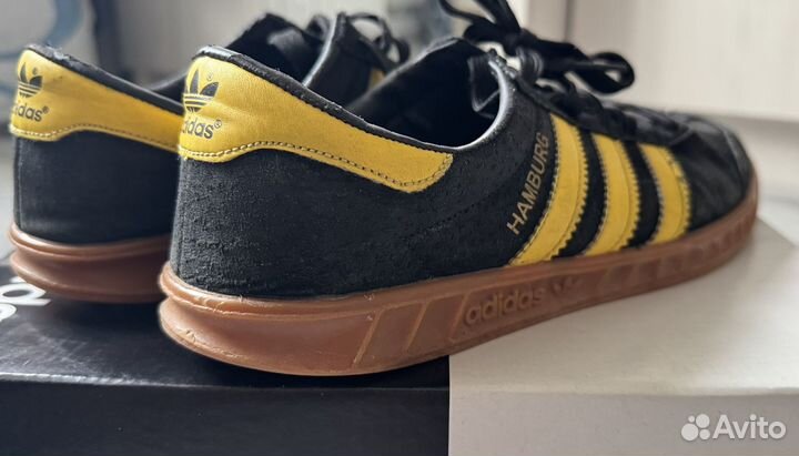 Кроссовки adidas Hamburg черно-желтые 40 размер