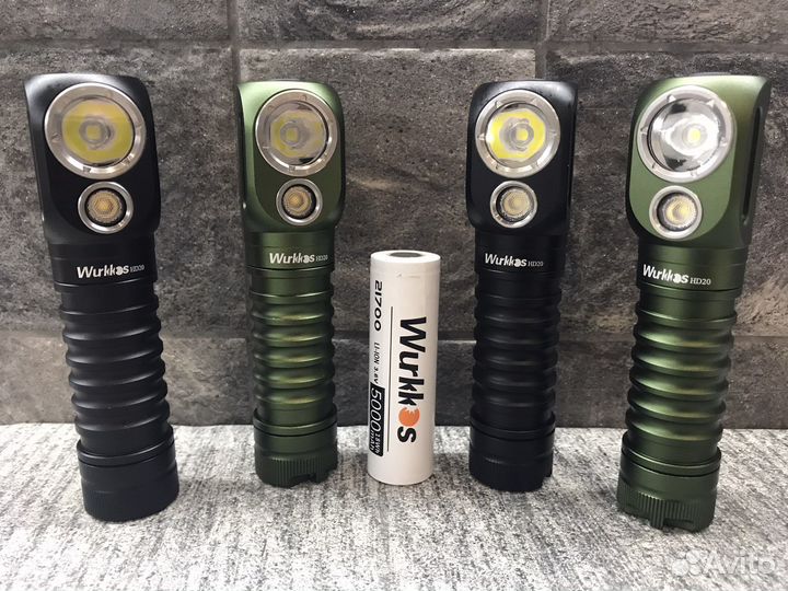 Налобный фонарь Wurkkos HD20 5000К 21700