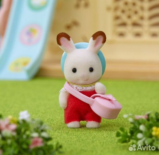 Малыш шоколадный кролик Sylvanian families новый