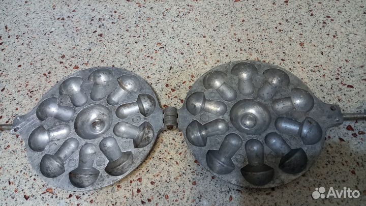 Вафельница СССР Грибки