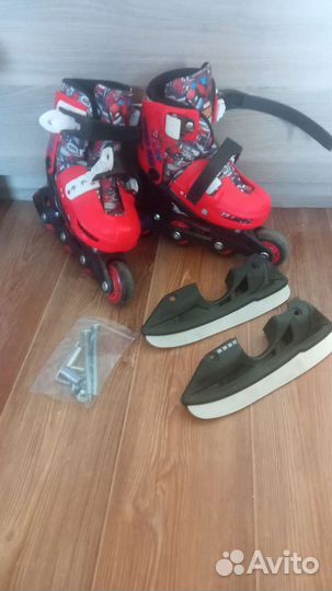 Роликовые коньки детские раздвижные 27-30