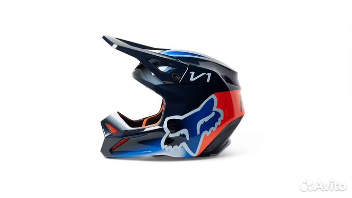 Мотошлем Fox V1 Toxsyk Helmet 2023 Midnight