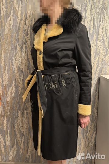 Пальто женское демисезонное черное 48