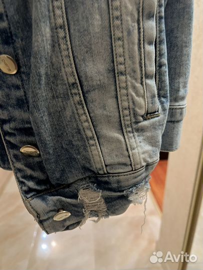 Джинсовая куртка женская оверсайз