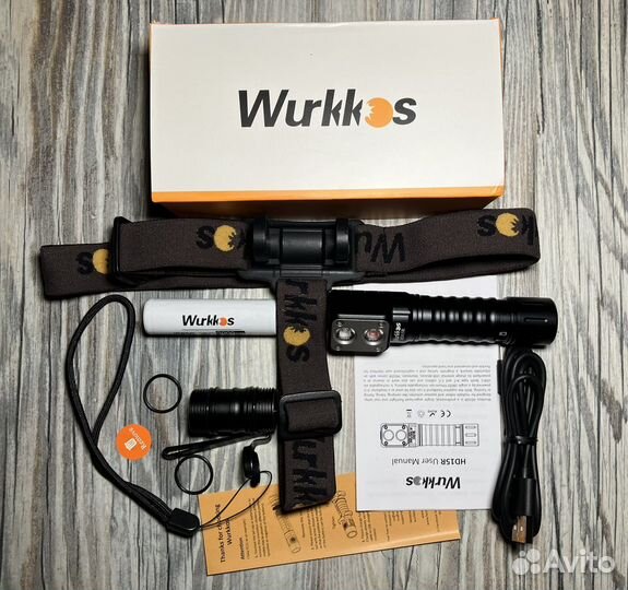 Налобный фонарь Wurkkos HD15R+аккумулятор