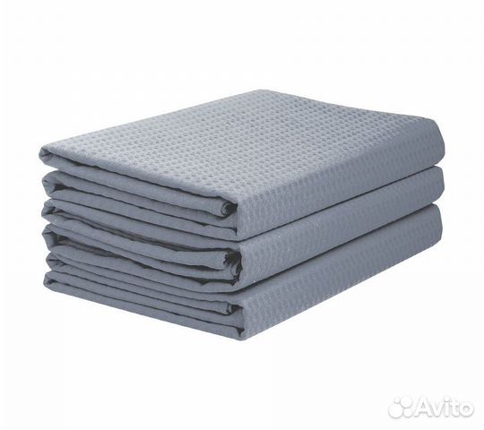 Комплектполотенецвафельныхhomeone80х150(3шт),серый