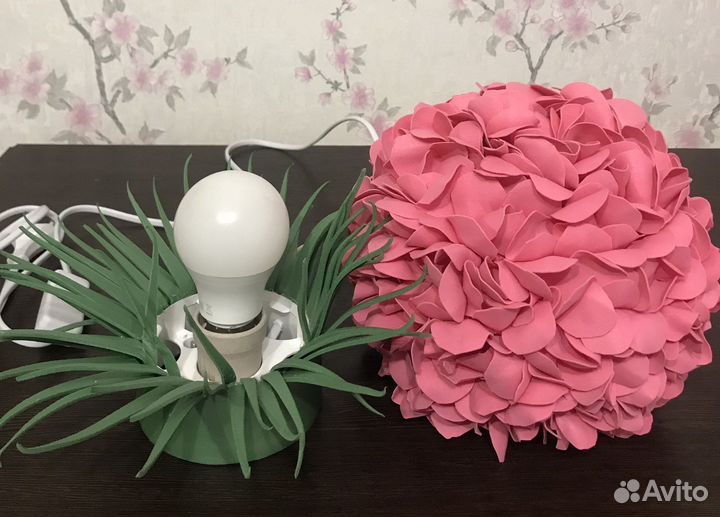 Светильник настольный «Гортензия»