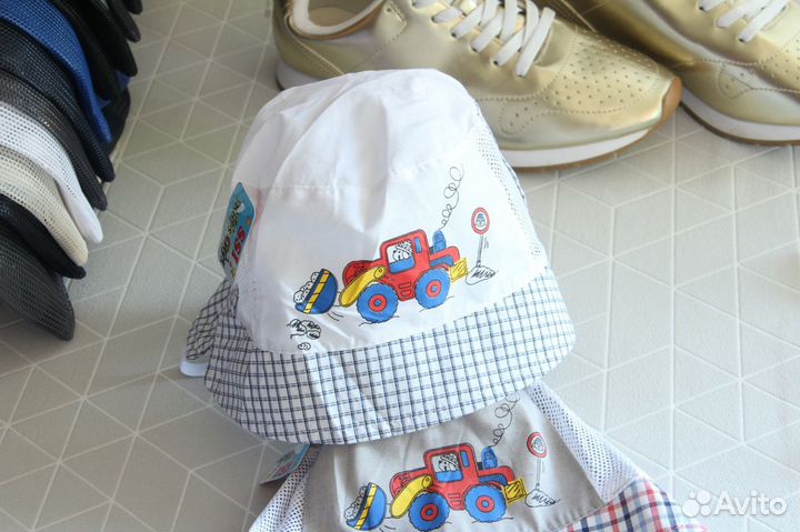 Км Панамки и кепочки для малышей