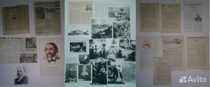 22Подборки материалов о писателях из газет,журнал