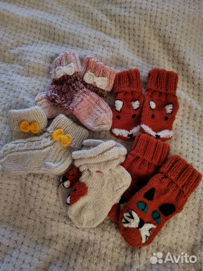 Носочки детские вязаные