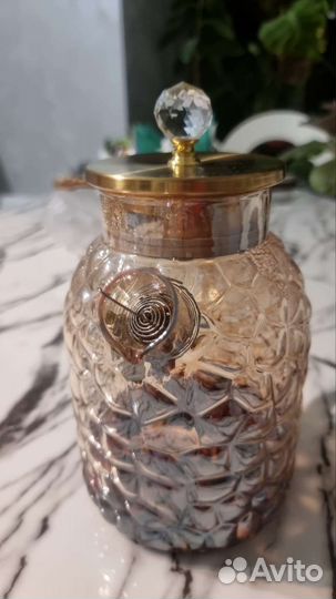 Чайник стеклянный, жаропрочный