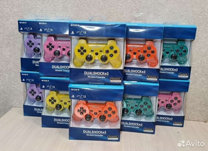 Джойстик геймпад sony PS3/PS4/PC цветные