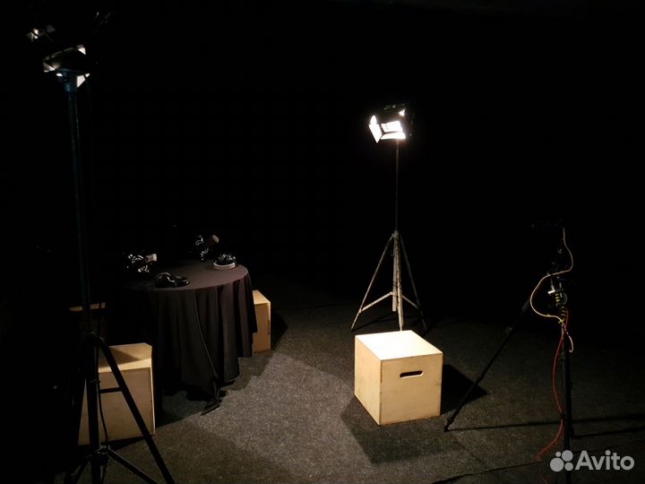 Студия для записи подкастов. Съёмка интервью