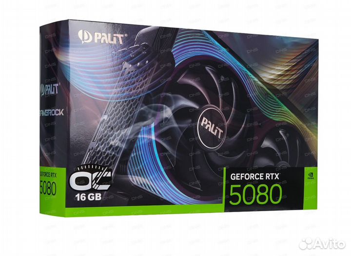 Palit RTX 5080 16gb GameRock OC Новая гарантия Днс