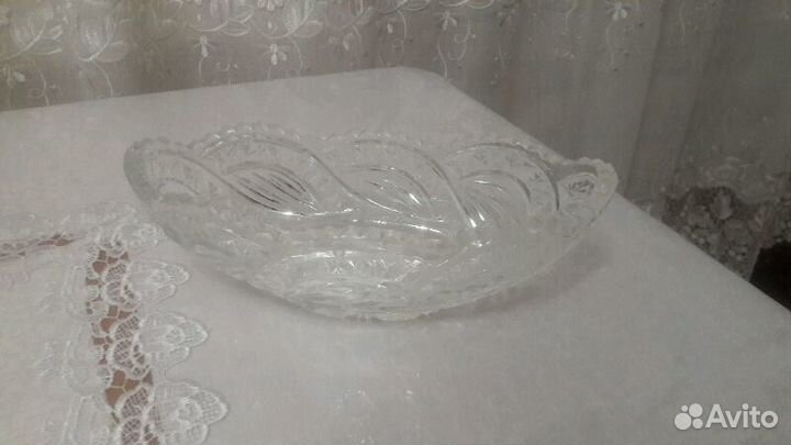 Хрусталь ваза 2шт. Цена за одну вазу