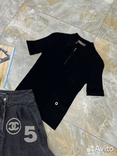 Поло/ юбка/лоферы Loro Piana