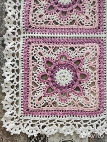 Плед детский вязаный ручная работа