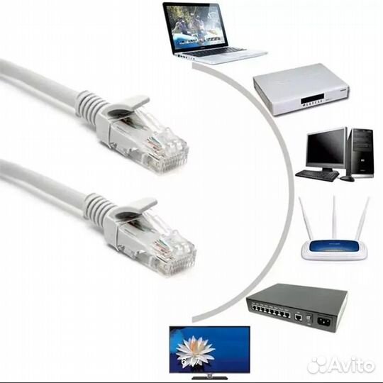 Кабель для интернет-соединения RJ-45/RJ-45, 5 м