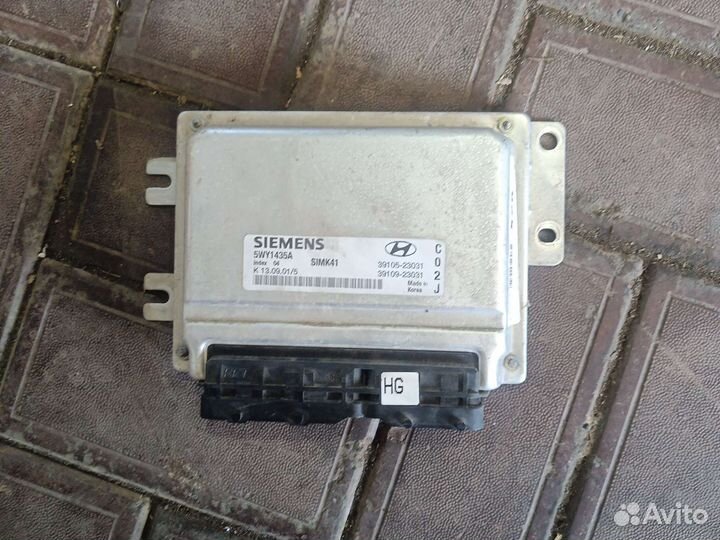 Блок управления двигателем hyundai elantra XD