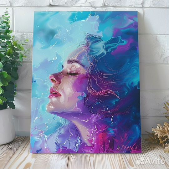 Портрет на холсте печать