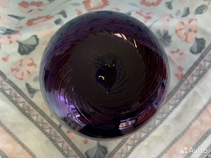 Ваза Летц Ирризированное стекло Кобальт