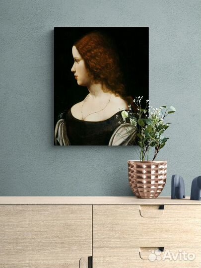 Да Винчи - Портрет молодой женщины 50x40 см