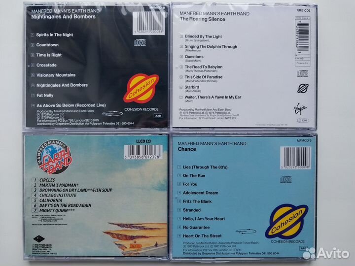 CD диски Manfred Mann’s Earth Band, The Blues Band