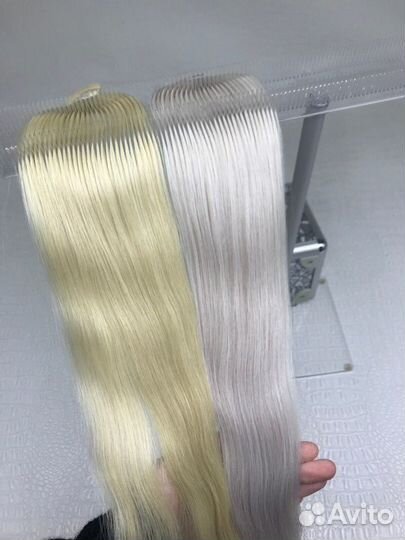 Волосы натуралтные на минилентах и капсулах