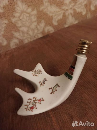 Ретро фарфоровый флакон лфз СССР