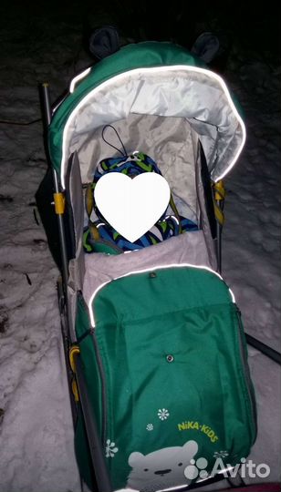 Санки коляска ника 7