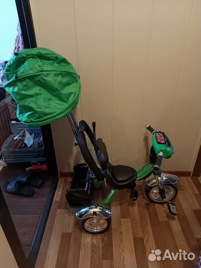 Велосипед с родительской ручкой