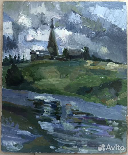 Картины маслом, акварель, пастель - пейзажи, храмы