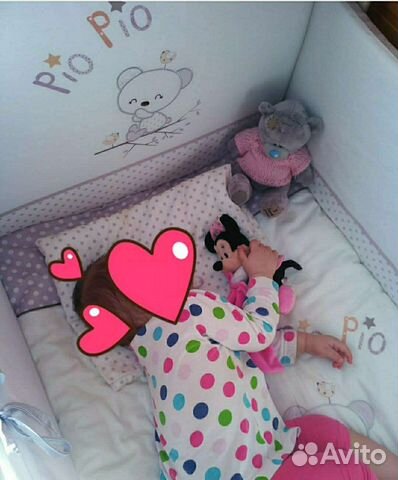 Комплект в детскую кроватку 7пр. Pio Pio