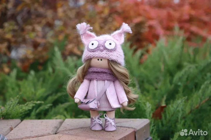 Интерьерная текстильная кукла