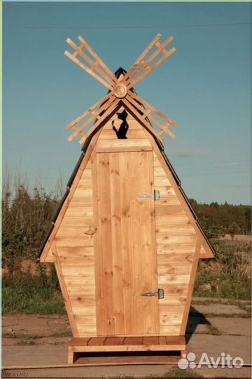 Дачный туалет с кошкой JSS