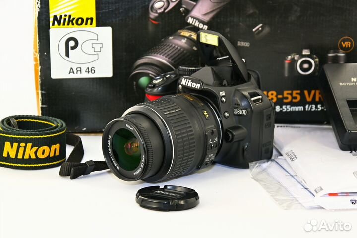 Nikon D3100 14.2MP зеркалка Kit AF-S 18-55