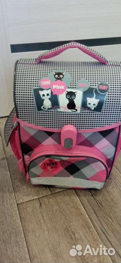 Ранец школьный для девочки розовый
