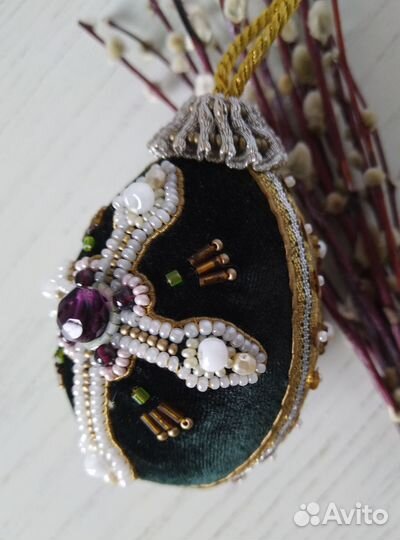 Яйцо к Пасхе бисер