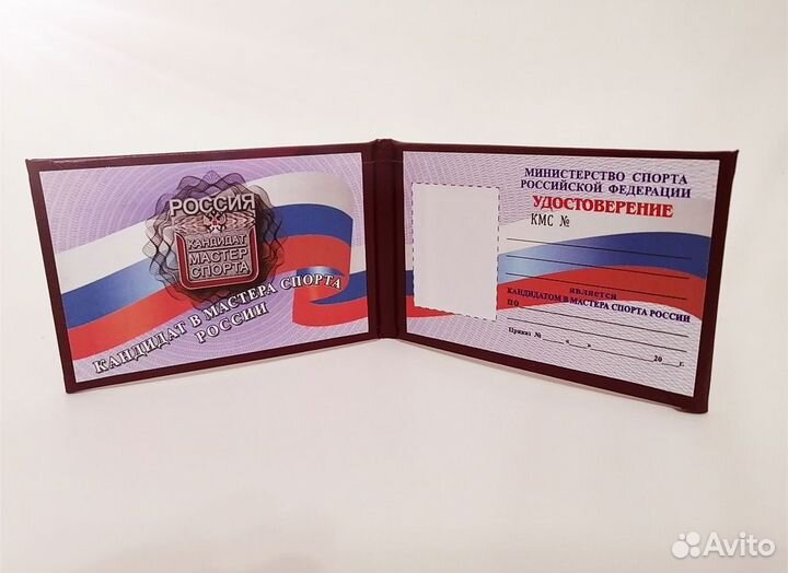 Удостоверение кмс, кандидата в мастера спорта