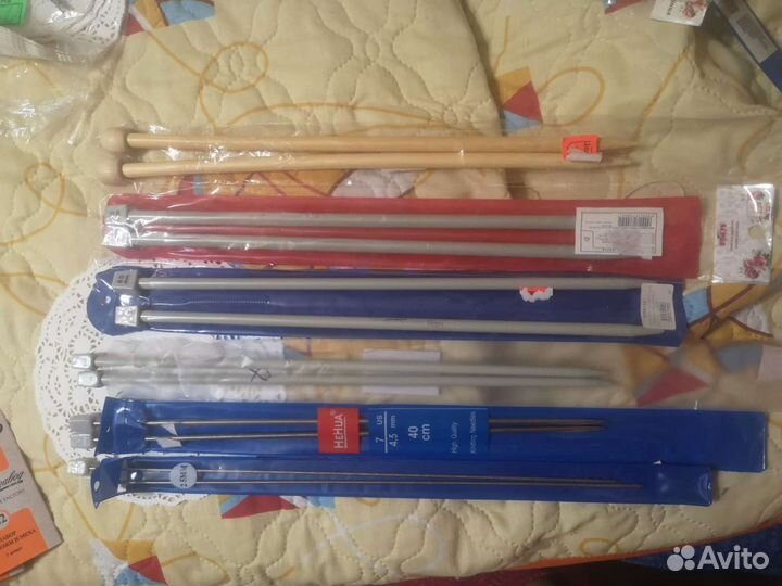 Пряжа трикотажная, атласные ленты