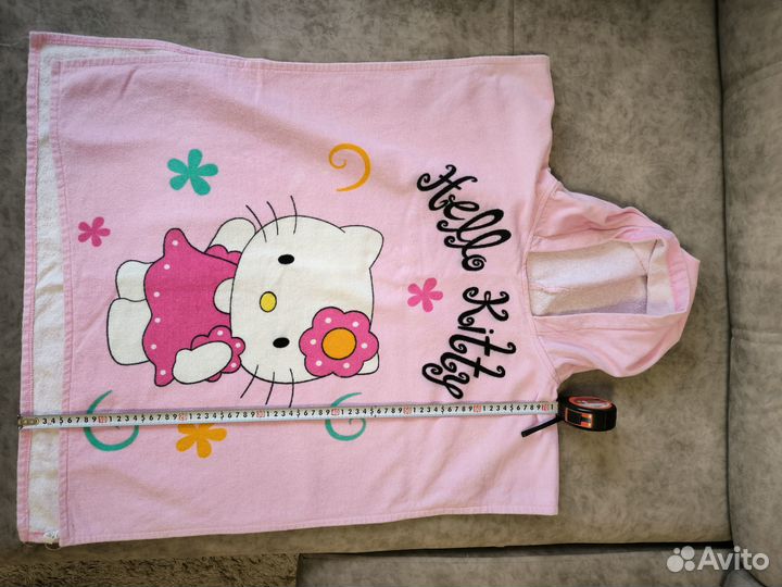 Полотенце панчо для девочки