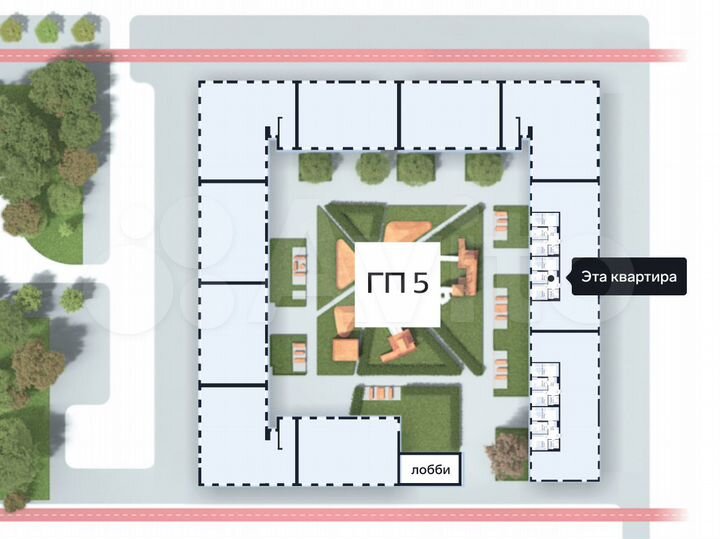 2-к. квартира, 52,5 м², 12/16 эт.