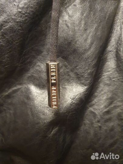 Кожанная куртка с утеплителем Philipp Plein